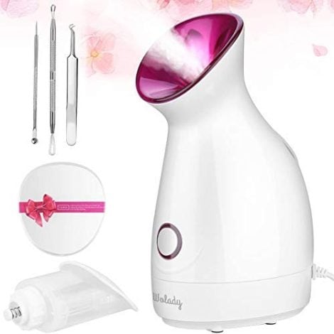 Vaporisateur facial Nano Spa Wolady pour un nettoyage profond et une peau éclatante. (Blanc-1)