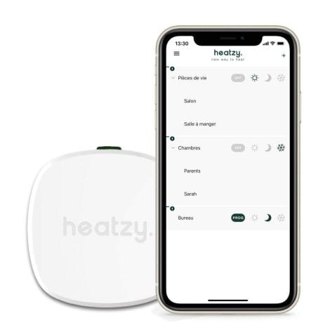 HEATZY – Programmateur/Thermostat Connecté Filaire – Contrôlez à distance le chauffage de vos radiateurs.