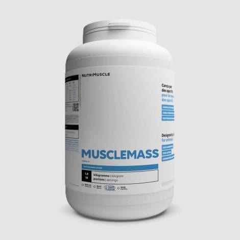 Gros muscles – Preneur difficile | Protéine de petit-lait – Maltodextrine – Dextrose | Renforcement musculaire | Nutrimuscle | 1,8 kg Vanille