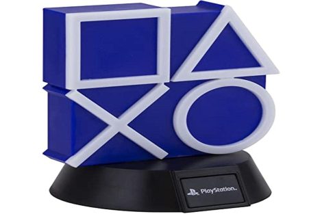 Lampe Playstation 5 Paladone, Décoration Maison, Licence Officielle PP7929PS Bleu – Icône Lumineuse.