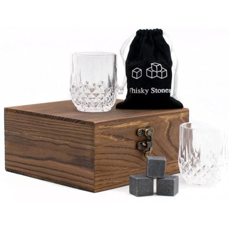 Ensemble de verres à whisky TRIXES– Idéal pour les occasions spéciales comme la fête des pères, la retraite, la Saint-Valentin.