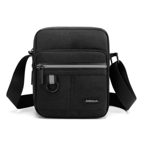 Sac en bandoulière Vohoney pour homme, pratique pour téléphone portable, voyage, randonnée et sports. (Noir)