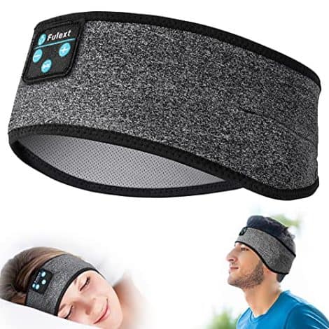 Fulext Bandeau Bluetooth pour Sommeil avec Casque Intégré, Idéal pour Entraînement, Course, Yoga, Durée de Lecture Prolongée.