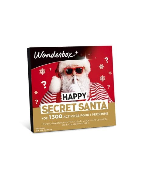 Wonderbox – Boîte surprise – Coffret cadeau avec de multiples activités – Joyeux Père Noël secret – Une activité joyeuse.