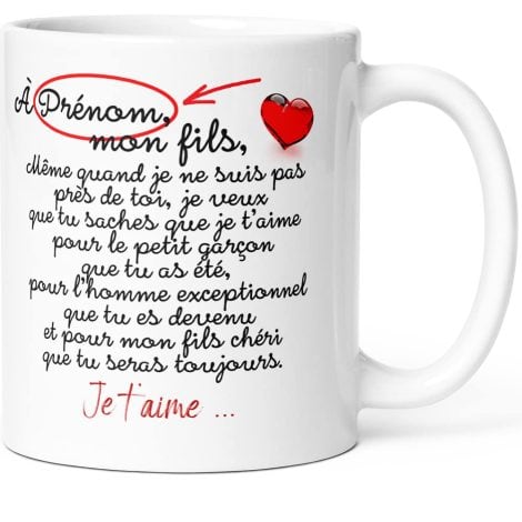 Mug Luigi Collection personnalisable avec message d’humour drôle pour un garçon, papa, maman. Idée cadeau original.