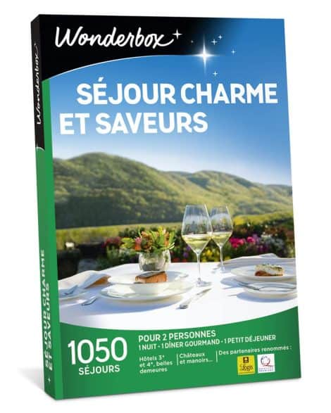 Wonderbox – Escapade gourmande – séjours dans des lieux charmants, gastronomiques et luxueux – hôtels, châteaux, yourtes, cabanes…