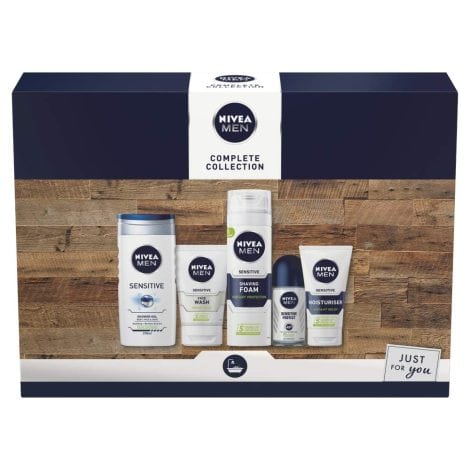 Ensemble cadeau pour homme NIVEA Men – 5 produits doux pour peaux sensibles.