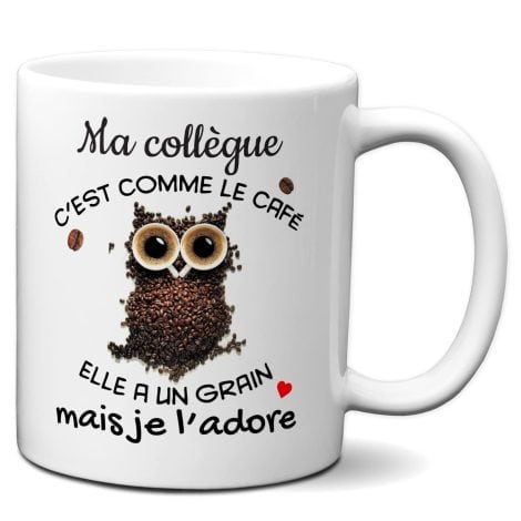 Tasse-mug L’Esprit Des Anges – Ma Collègue, un café qui réconforte – Idée cadeau pour entreprise, amie, travail, nouveau job.