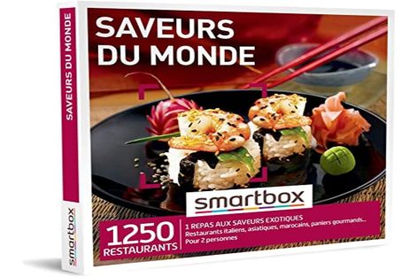 SMARTBOX – Coffret Cadeau Couple – Idée cadeau original : Dégustation de saveurs exotiques à deux pour explorer le monde.