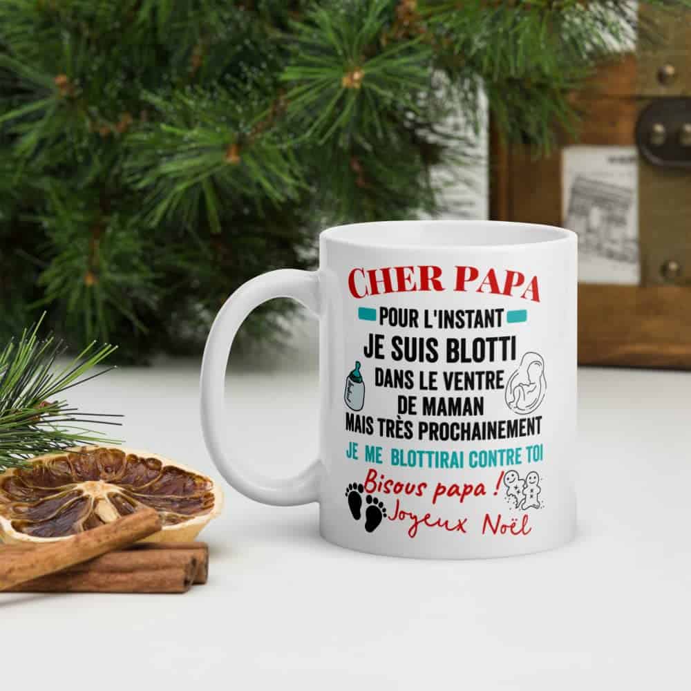 futur papa - annonce grossesse - cadeau pour homme - joyeux noël