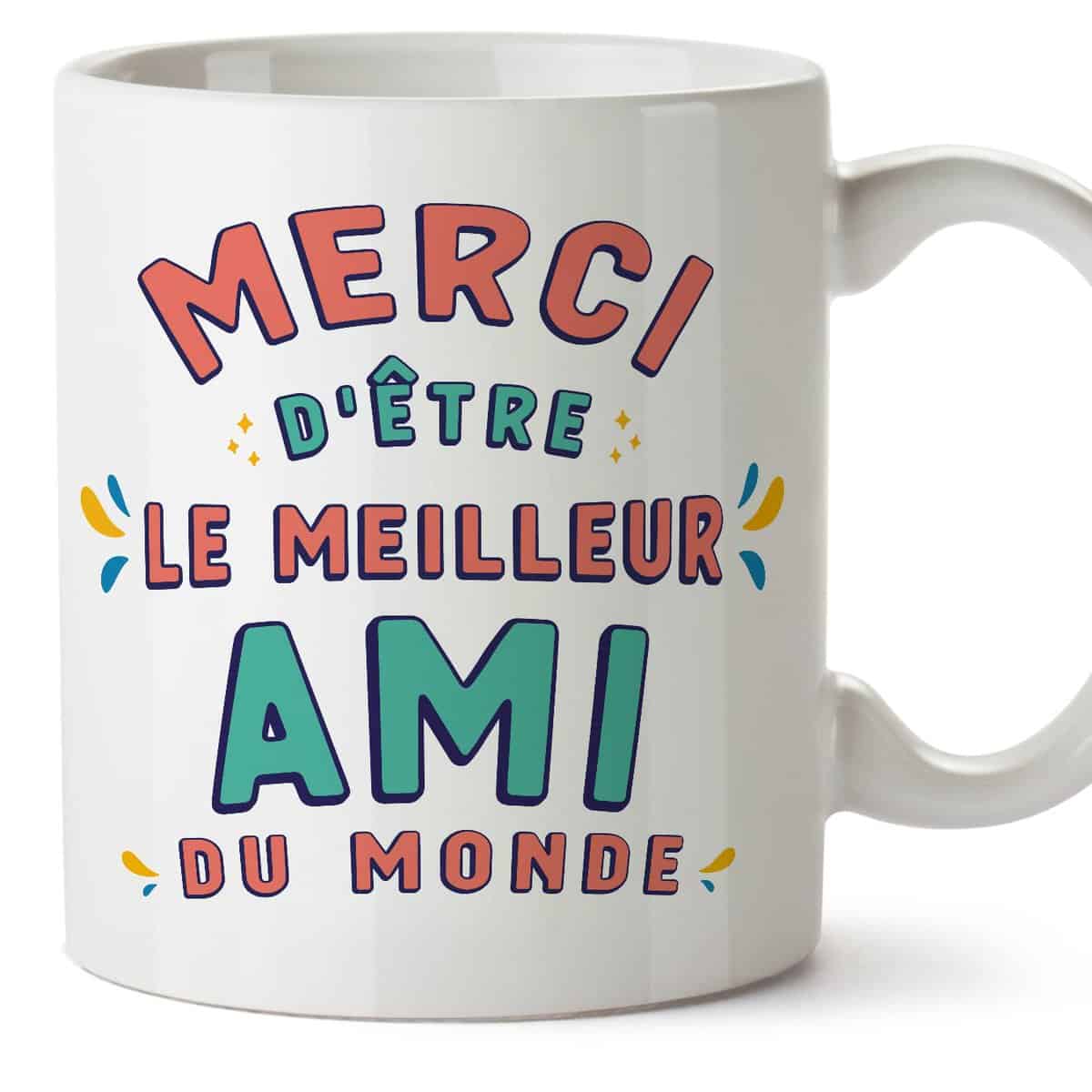 MUGFFINS Tasses pour AMI/COPAIN - En Français - Cadeau original pour AMI - Merci d'être le meilleur - 11 oz / 330 ml