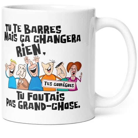 Tasse Rigolote pour Départ à la Retraite, Bureau ou Anniversaire – Idée Cadeau Originale.