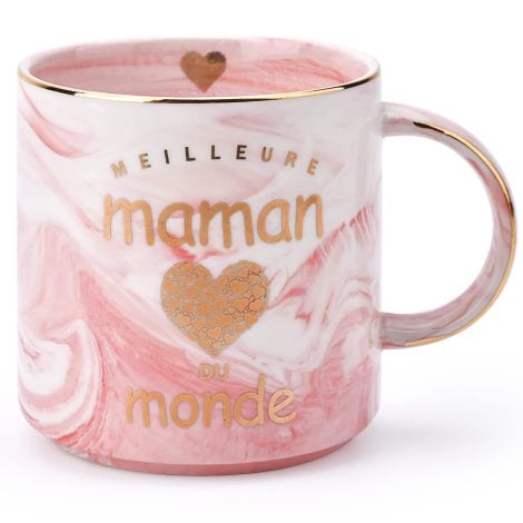 Tasse personnalisée “Meilleure Maman du Monde” : une idée cadeau originale de Noël pour femme.