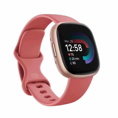 Montre Sport Connectée Fitbit Versa 4 : GPS intégré, 6 jours d’autonomie – Compatible Android/iOS.