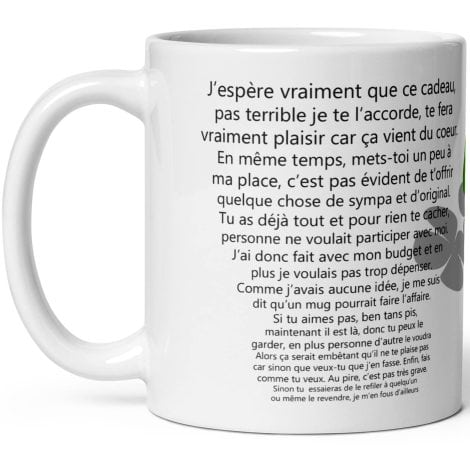 Café Mug Rigolo : un cadeau original et drôle pour célébrer anniversaires, Noël, fêtes avec amis, collègues, famille.