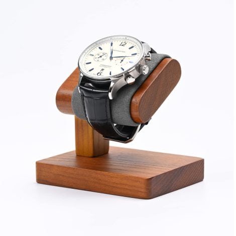 Organisateur de montres en bois massif Oirlv, idéal pour les hommes, rangement élégant pour cadeau masculin.