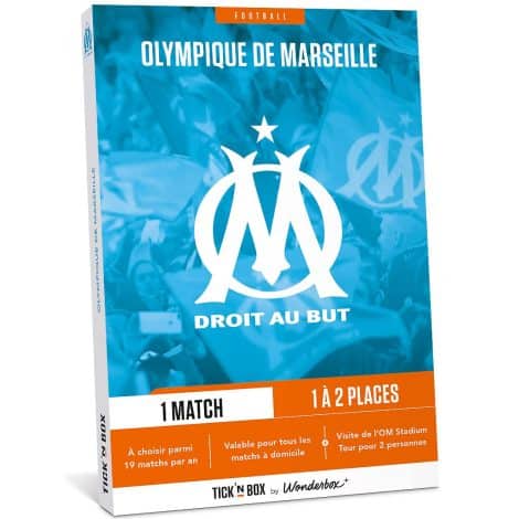 Tick’n Box – Coffret Cadeau – Divertissement – Om – Olympique De Marseille – Billets pour Un Match Domestique au Choix