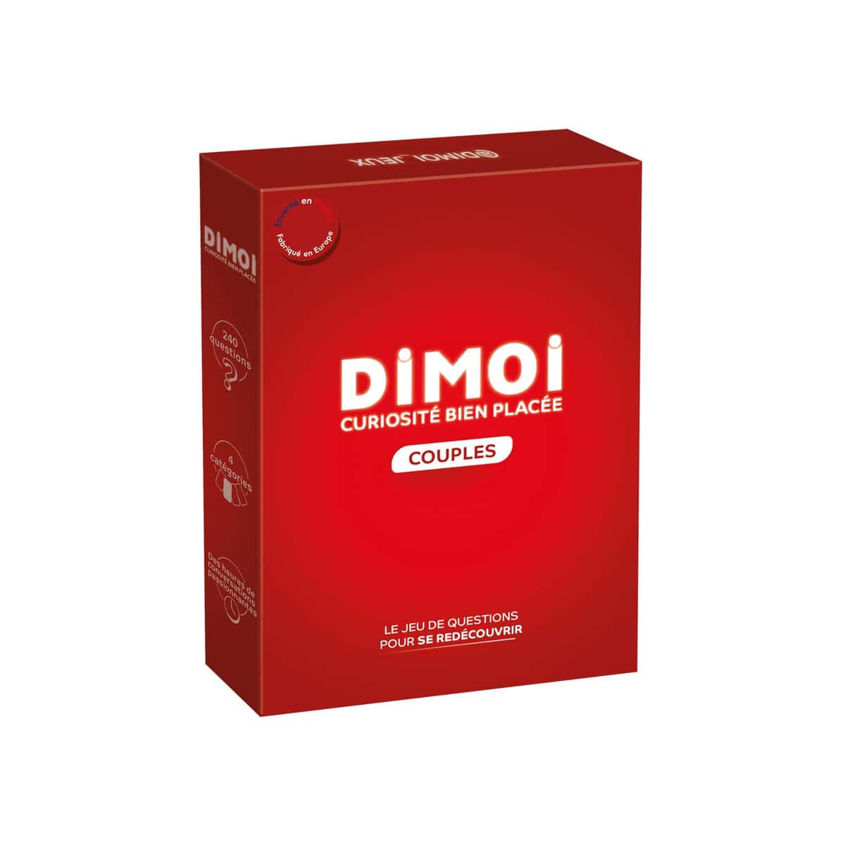 Dimoi Jeu de Couple 240 Cartes pour entamer des Conversations passionnantes et développer sa complicité Amoureuse - Cadeau Femme ou Homme - Idée Cadeau Noël Couple Parfaite