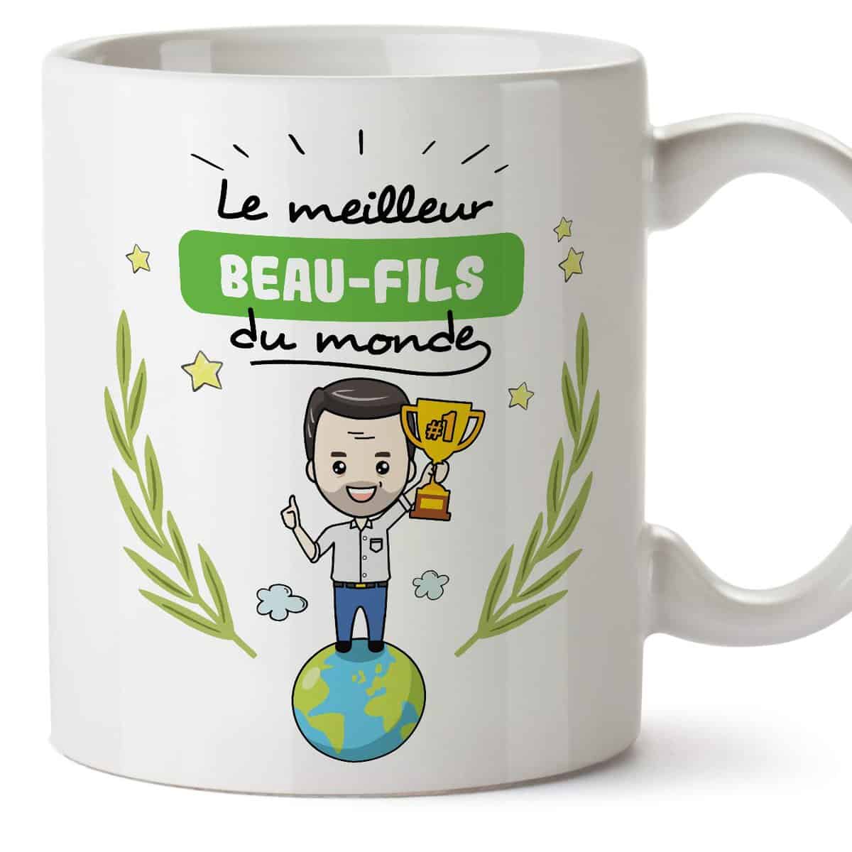 MUGFFINS Mug/Tasse Beau-Fils -Famille Monde -Idées Cadeaux Drôles -Tasses de Café/Thé