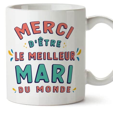 Tasses MUGFFINS pour votre MARI/ÉPOUX – Cadeau original pour votre meilleur MARI – Capacité de 11 oz/330 ml.