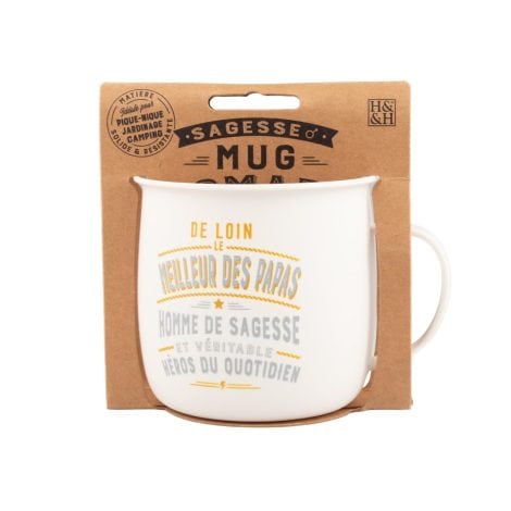 Tasse de voyage – Tasse à thé et café personnalisée “Super papa” – cadeau pour homme.