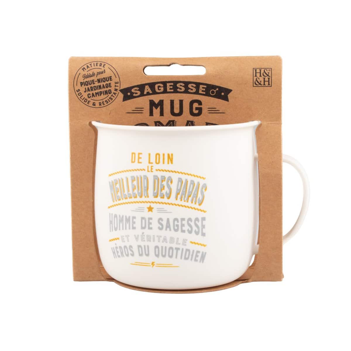 MUG NOMADE - Mug à thé et café personnalisé Meilleur papa - cadeau pour Homme