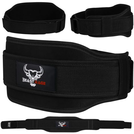 Ceinture de renforcement musculaire BEAST RAGE en néoprène pour l’entraînement du dos et du tronc.