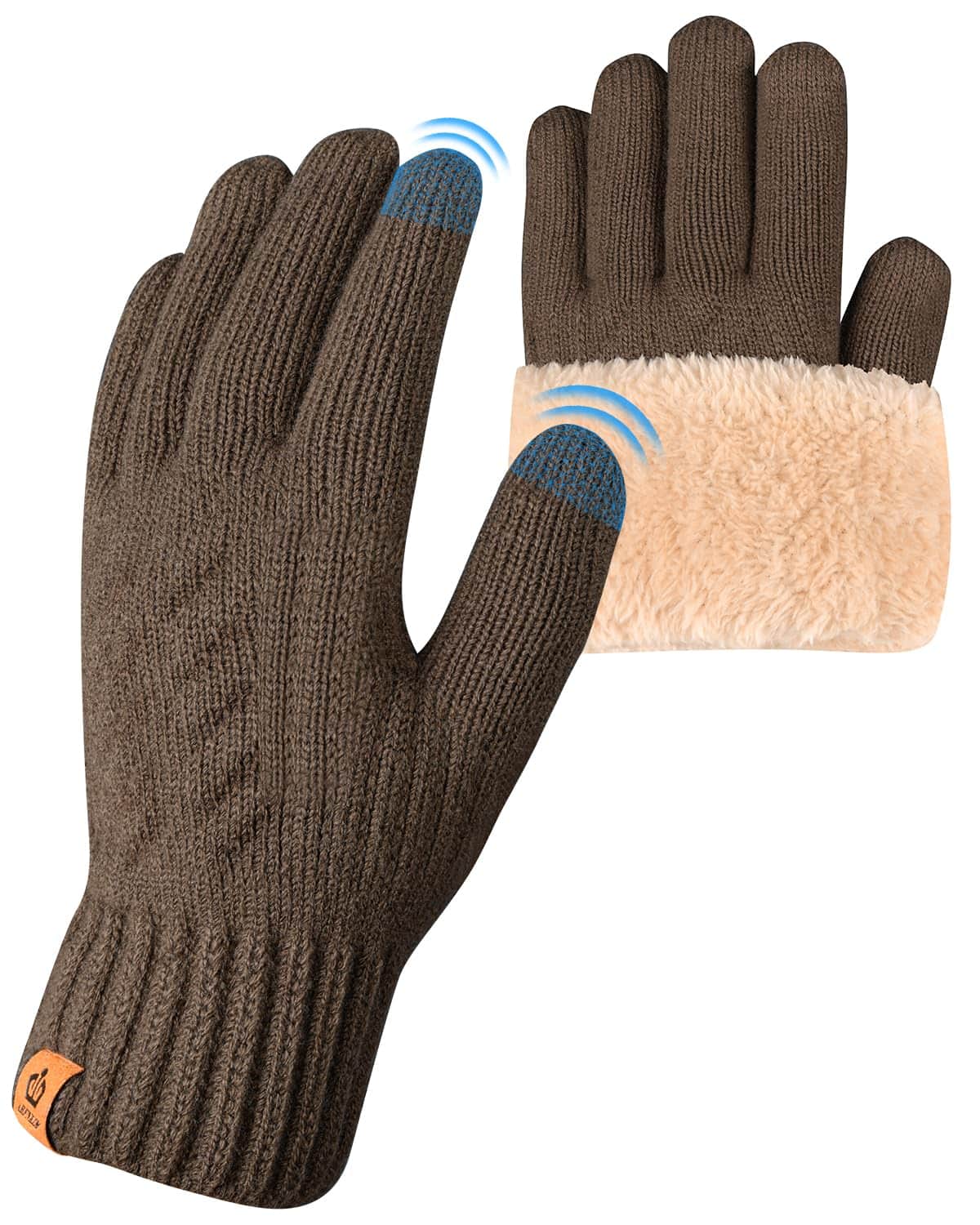 ARFNKIM Gants Thermiques d'hiver - Doublure en Polaire, écran Tactile, Gants Chauds et Extensibles pour la Course à Pied Ski Cyclisme équitation randonnée et Camping - Femme et Homme