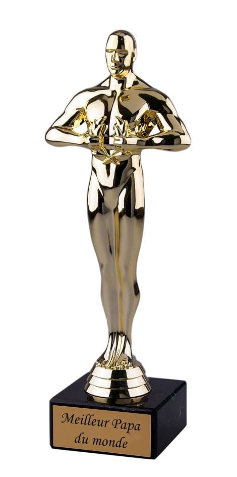 Trophée/Cadeau Super Papa – 24 cm – geschenke-fabrik