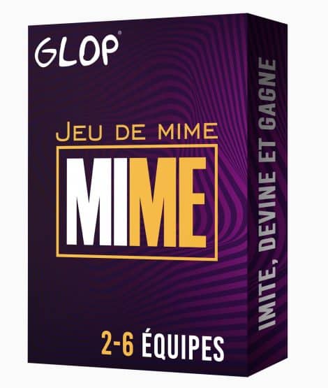 Glop Mime: jeu de société amusant pour famille, enfants + 8 ans, jeu de plateau divertissant, idéal comme cadeau.