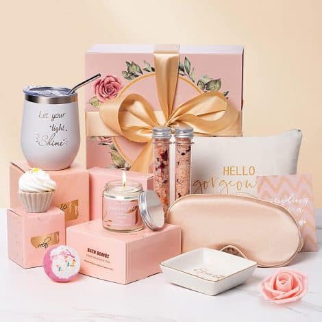 Coffret cadeau spécial femme – Cadeau original Noël – Surprenez maman, amie ou épouse avec détente personnalisée « Pensées pour toi ».