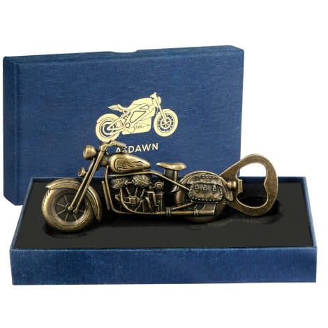 VictoMoto : Ouvre-bouteille moto vintage, cadeau unique pour homme passionné de moto (Avec Boîte & Carte Cadeau).