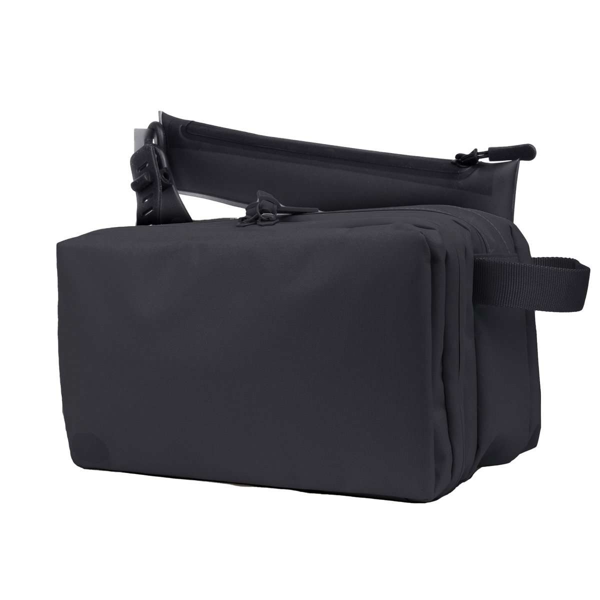 Gravel Explorer MAX Trousse de toilette de voyage étanche à suspendre pour homme et femme, noir, 10 x 7 x 3 Inches, Trousse de toilette