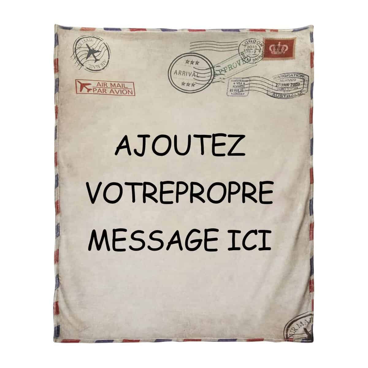 HXSD Couverture de Lettre personnalisée, Couverture d'impression de Texte de Jet personnalisé Cadeau personnalisé pour Fille Fils épouse Mari Famille Amoureux Amis