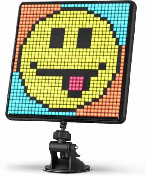 Cadre photo Pixoo-Max de Divoom : LED programmables affichant Pixel Art, accessoires de jeu, déco néon pour chambre et enseignes de fenêtre.