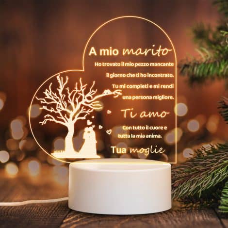 Cadeau LED romantique pour l’anniversaire de votre mari, un cadeau parfait pour célébrer votre amour !