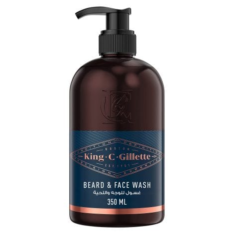 Shampooing pour Homme King C. Gillette à l’eau de Noix de Coco, Huile d’Argan & Avocat, 350 ml.