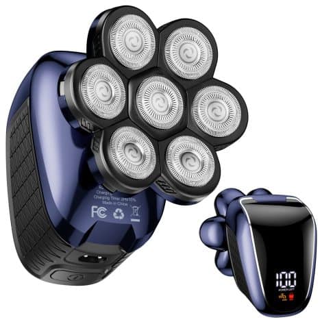 Tondeuse à cheveux 7D – Multifonction 10 en 1 pour homme chauve – Étanche avec écran LED et recharge USB.