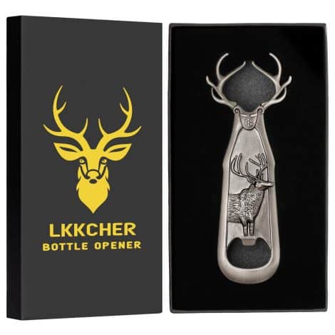 Ouvre-cerf personnalisé en bois, cadeau original pour chasseur homme/femme, anniversaire, Noël, fan de cerfs/papa.