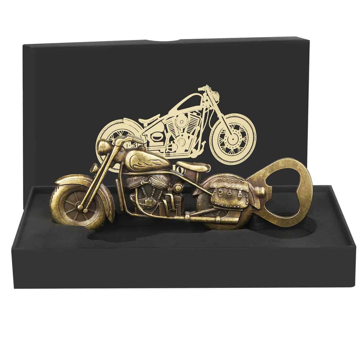 Cadeau Homme, idee Cadeau Saint Valentin, Cadeau Anniversaire Homme, Cadeaux pour la fête des pères, Cadeaux pour lui, papa, grand-père, petit ami, mari, Ouvre-bouteille moto avec boîte cadeau