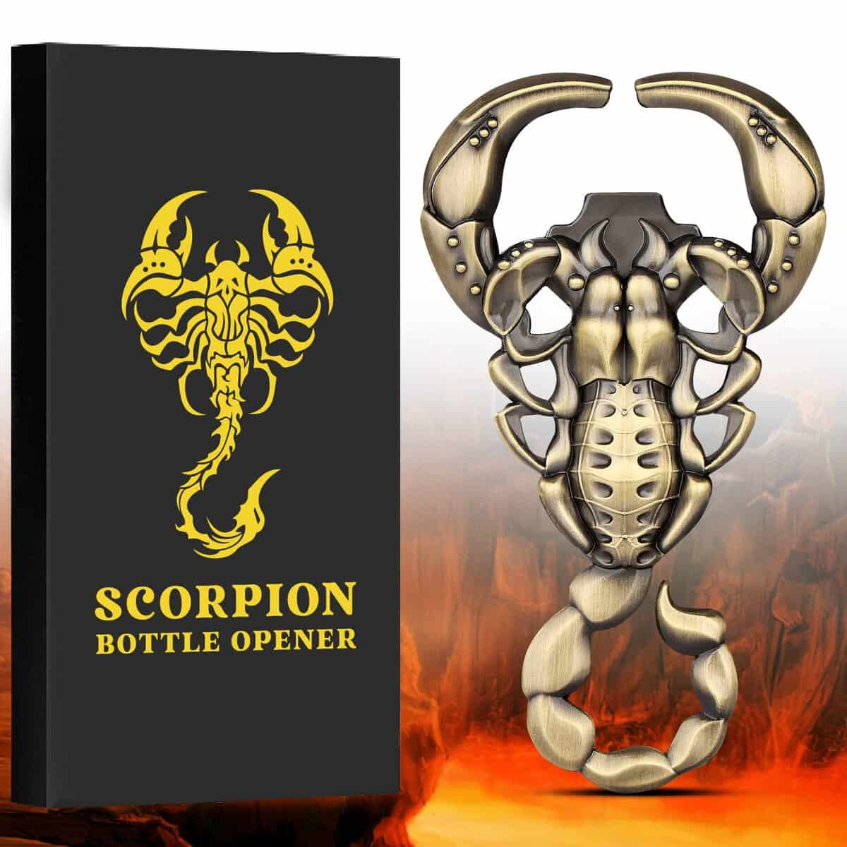 LULLEA Cadeau Homme, Décapsuleur de Bière de Scorpion, Idee Cadeau Anniversaire Homme Femme, Cadeau Homme/Femme Original, Cadeau Fête des Pères, Cadeau Noël pour Lui Papa Mari Grand-Père Petit Ami