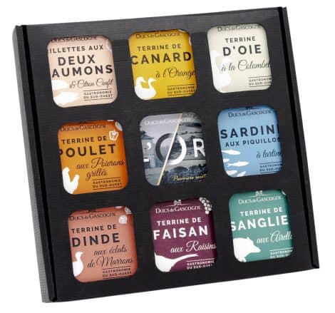 Coffret Gourmand “Apéro-Terrines” des Ducs de Gascogne – 9 produits pour un cadeau spécial. (901891)