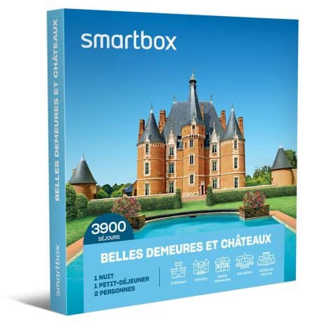 SMARTBOX – Coffret Cadeau Duo – Idée cadeau unique : Séjour élégant et culturel dans un château ou une belle demeure historique.