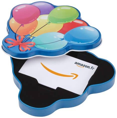 Carte cadeau Amazon.fr – Livrée dans un adorable coffret Ballons d’anniversaire.