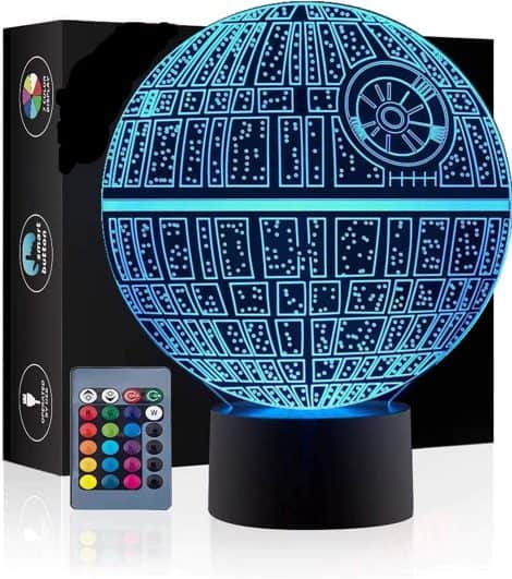 Lampes Yiyicas 3D à illusion optique, 7 modèles, contrôle tactile et LED pour décor maison, enfants, fans Star Wars.