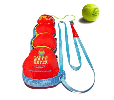 Tennis Séchoir de Balles – Accessoire 4-en-1 – Élu “Meilleur Gadget de Tennis” – Idéal pour tous les joueurs de tennis.