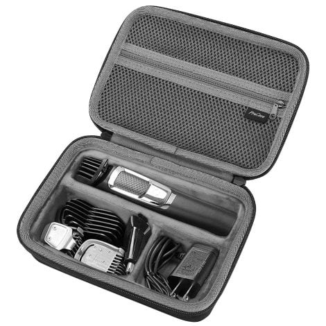 Housse noire pour rasoir électrique pour homme, étui de transport rigide pour Philips Norelco Multigroom Série 3000 5000 7000.