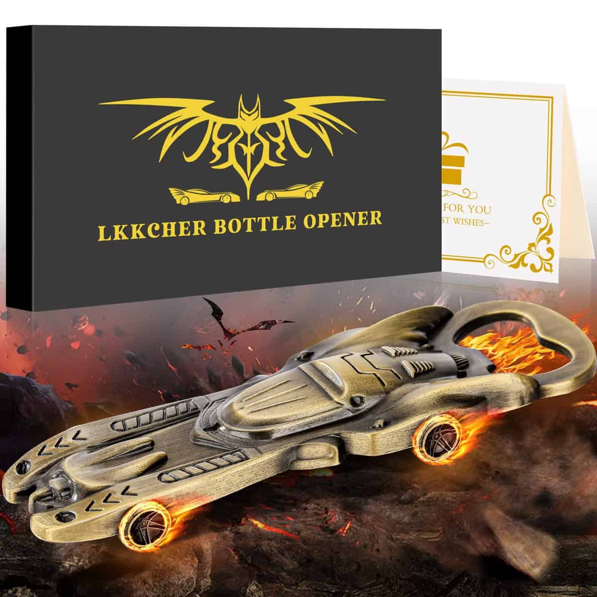 LKKCHER DESIGN Décapsuleur de Bière Véhicule de Combat, Idee Cadeau Homme Original, Cadeau Personnalisé Homme, Produit de Film Héros, Cadeau Noël Cadeau Anniversaire Homme Papa Mari Fils Lui Petit Ami