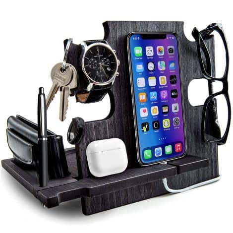 Docking Station Greta Oto, le cadeau parfait pour homme, ami, mari, papa. Noir.