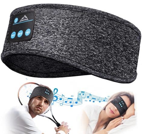 Bandeau Bluetooth pour Dormir avec Écouteurs et Masque de Nuit – Idée Cadeau Original pour Homme et Femme.